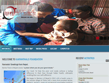 Tablet Screenshot of karmathalofoundation.com